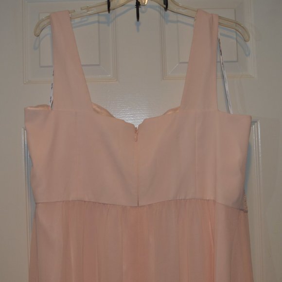 Pink Chiffon and Rhinestone Formal Dress (size 22) - Picture 3 of 5